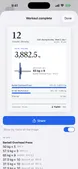 Workout summary and share card